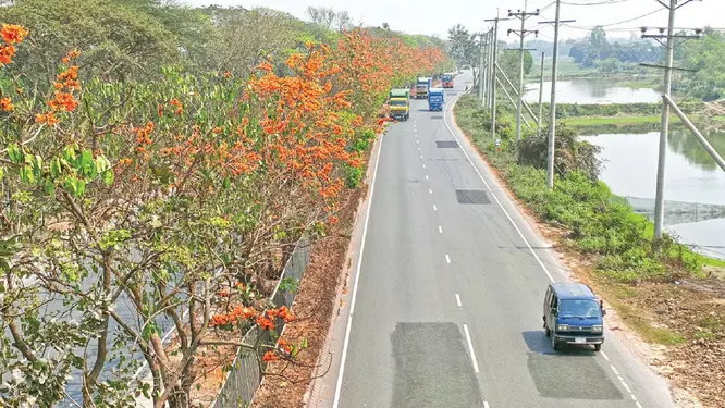 হঠাৎ যা ঘটল ঢাকা-চট্টগ্রাম মহাসড়কে! লালগালিচায় মুড়ে গেল দেশের লাইফলাইন