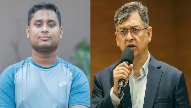 সংসদে যা বললেন হাসনাত, স্বরাষ্ট্রমন্ত্রীর উত্তর সবার জানা News Content: জাতীয় সংসদে বিরোধী দলীয় সংসদ সদস্য হাসনাত আবদুল্লাহ এক বিশেষ মন্তব্যে বলেন, স্বরাষ্ট্রমন্ত্রী সালাহউদ্দিন আহমদকে প্রশ্ন করতে গেলে তিনি কখন নোটিশ দেওয়ার কথা বলে ফেলেন, এ নিয়ে তিনি দ্বিধায় থাকেন। সোমবার (৩০ মার্চ) জাতীয় সংসদের প্রথম অধিবেশনের চতুর্থ বৈঠকে এই ঘটনা ঘটে। তিনি আরও বলেন, তার বয়স মাত্র সাড়ে সাতাশ বছর, যেখানে স্বরাষ্ট্রমন্ত্রী ১৯৯১ সাল থেকে সংসদে আছেন। সেই তুলনায় তিনি কিছু ভুল করলেও তা সংশোধনে প্রস্তুত। তবে, হাসনাত আবদুল্লাহর বক্তব্য শেষে স্বরাষ্ট্রমন্ত্রী সালাহউদ্দিন আহমদ তার উজ্জ্বল ভবিষ্যৎ কামনা করেন।