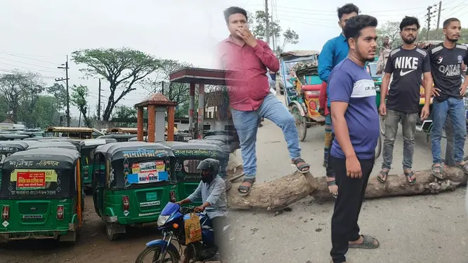 তেল-গ্যাস না পেয়ে সড়ক অবরোধ, সিলেট-সুনামগঞ্জ যেন অচল!